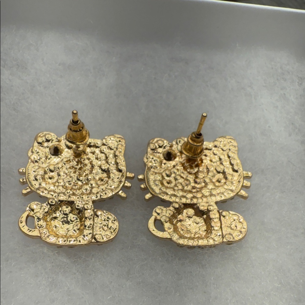 Hello Kitty Rhinestone Earrings - Picture 6 of 6